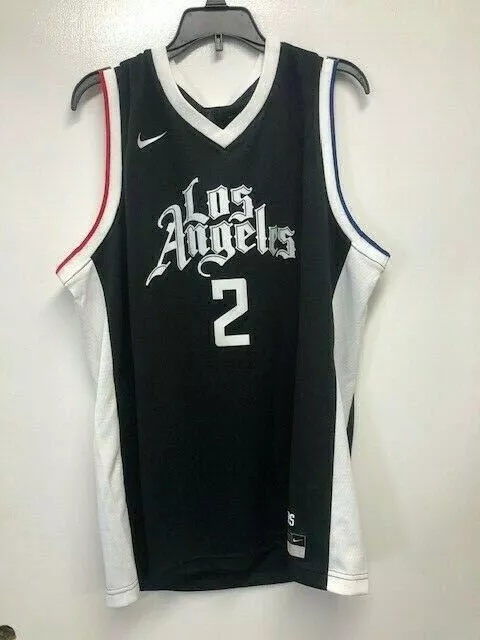 Youth LA Clippers Kawhi Leonard Nike Black 2020/21 Swingman Jersey