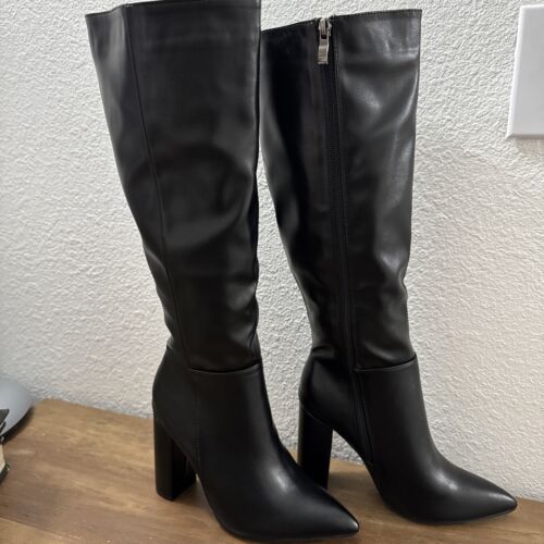 botas Negras Altas De Tacón, Para Mujer Talla 36 - Foto 2 di 8