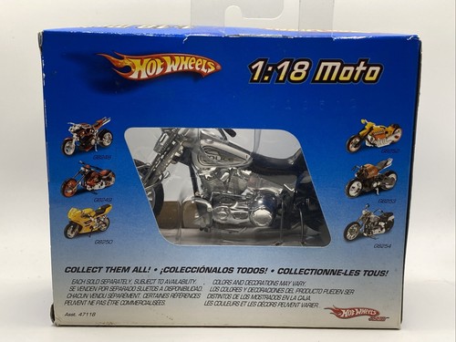 Hot Wheels Motorrad Blacktop Chopper Polizei Maßstab 1:18 Motorrad 2004 Mattel Neu aus altem Lagerbestand - Bild 4 von 8