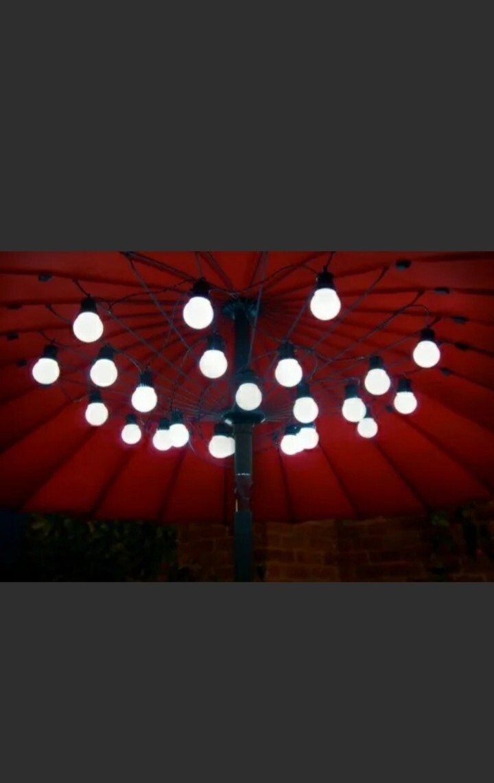 Festoon Lighting String Bright LED Lights Gazebo Plug In Mains Operated