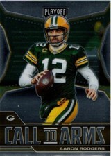 Aaron Rodgers 2021 Playoff Call to Arms Silver Prizm #CA-ARO NM/M