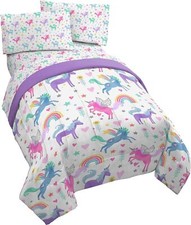 Unicorn Rainbow Kids Reversible Bed Set-AB07X1TQXBY2, AB07X3XX7532
