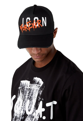 DSQUARED2 ICON FOREVER PAINT Baseballcap Kappe Basebalkappe