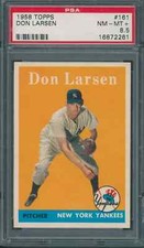 1958 Topps #161 Don Larsen PSA 8.5 (((PERFECT CENTERING))) New York Yankees