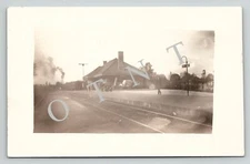 Michigan RPPC Grand Trunk Western Railway GTW Pontiac Depot Station 1904-1920