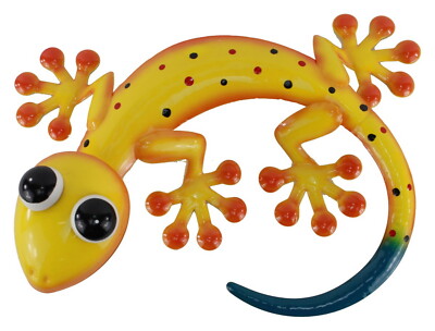 Gecko Deko Lurch Eidechse Wanddeko Wandbild Salamander Echse Drache Skulptur    