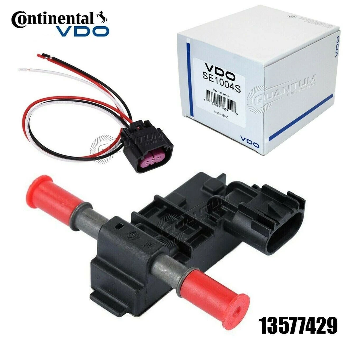 GENUINE GM Continental VDO Flex Fuel Sensor E85 + Wiring Pigtail 