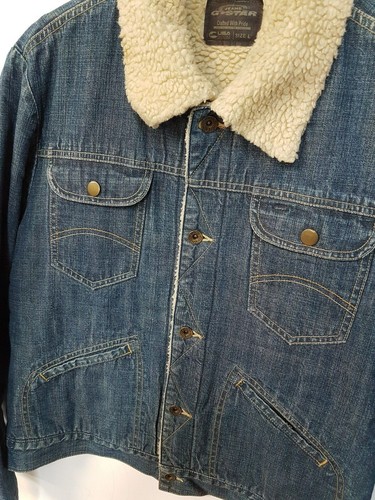 GIUBBINO SHERPA G-STAR RAW DENIM SLIM - L JKT TRUCKER TAPERED LINED BLUE INDIGO - Foto 3 di 7