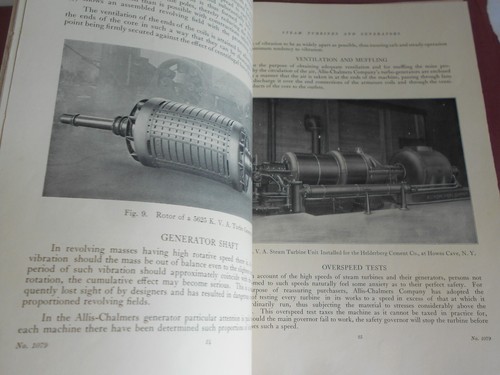 Vintage Bulletin Allis Chalmers Steam Turbines & Generators 1911 - Picture 4 of 6