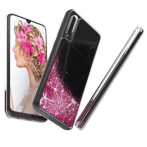 EAZY CASE für Samsung Galaxy A50 / A30s / A50s Glitzer Hülle Flüssig Silikon TPU - Zdjęcie 5 z 9