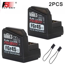 2PC Flysky FGR4S Receiver for Flysky NB4 PL18 RC Transmitter RC Car RC Boat N0R9