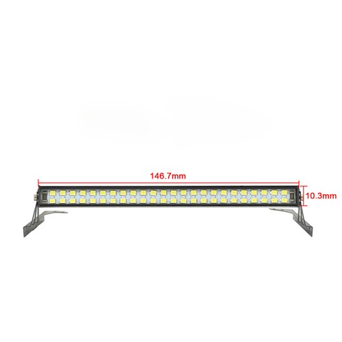Barra de luz de lámpara de techo LED de metal 48 para rastreador de radiocontrol axial SCX10 90046 AXI03007 - Imagen 3 de 9