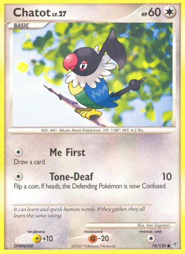 Pokemon Chatot (74/138) Diamond & Pearl LP