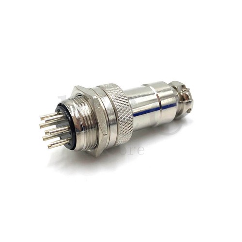 GX20 8pin Aviation Bulkhead Plug Socket Cable Connector Panel Mount Male Female - Picture 3 of 6