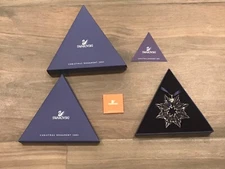 NIB Swarovski Large Annual Snowflake/Star Ornament 2003-2021