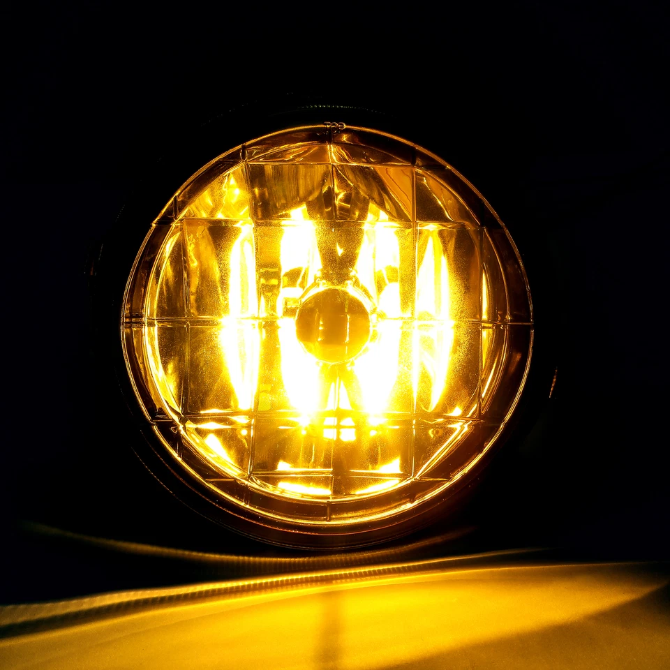 HECASA Yellow Lens Glass Fog Light Set Fit For 2002-2003 Subaru Impreza RS / WRX - Image 4 of 4