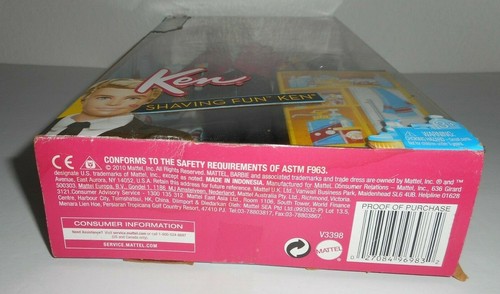Shaving Fun Ken Doll 2010 Mattel V3398 Shave for his Big Date with Barbie Kit - Picture 11 of 12