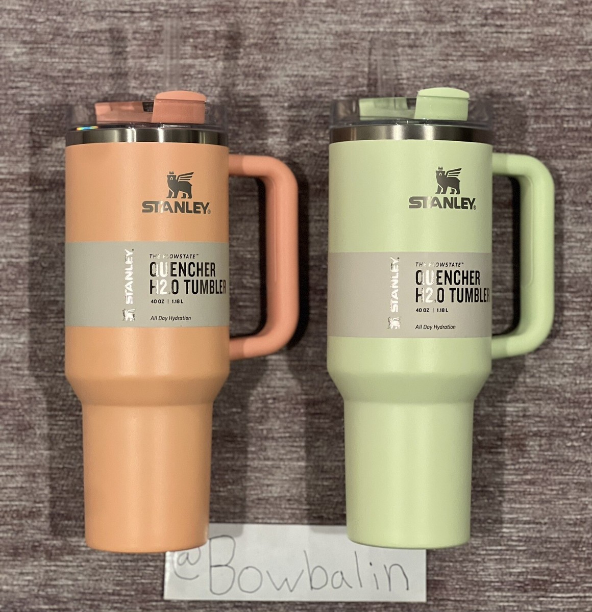 Stanley 40 oz PALE LIME & MELON Stainless Steel Set H2.0 Flowstate Tumbler  - NEW 41604407338| eBay