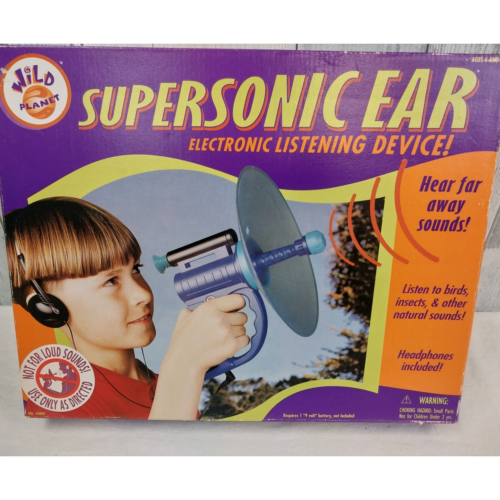 New In Box Wild Planet Supersonic Ear Electronic Listening Device W Headphones - Afbeelding 1 van 7
