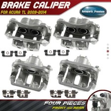 4x Brake Calipers W Bracket For Acura Tl 2009-2014 Front Rear Left Right