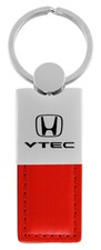 Honda Vtec Duo Rectangular Leather Key Chain