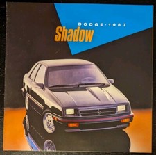 1987 Dodge Shadow Car Sales Brochure Catalog 8 Pages