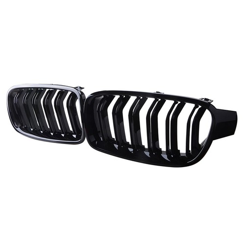 Gloss Black Front Kidney Grille Grills For BMW 3 Series F30 328i 335i 2012-2018 - Bild 7 von 9