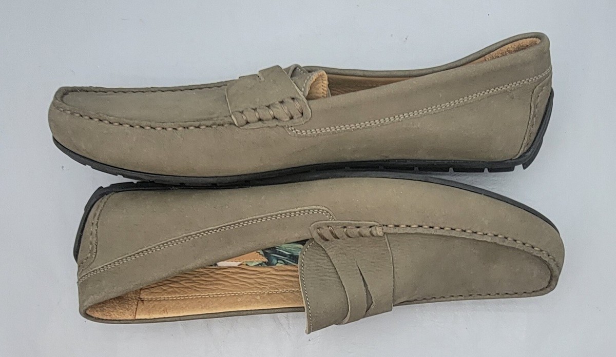Blake McKay Olive Leather Driving Loafers Mens 8M Brazil Moccasin Casual gempages_568504807229228087-  main image 3