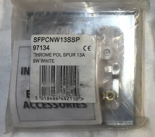 2x Polished Chrome 13 amp Fused Switched Spur Points New un- opened - Picture 5 of 5