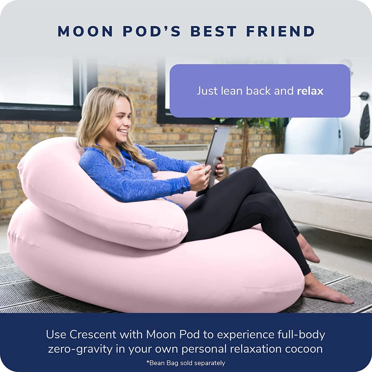 Zero-Gravity Bean Bag Chair, by Moon Pod