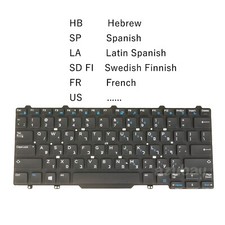 Keyboard for Dell Latitude 5495 7480 7490 E5450 E5470 E7450 E7470, Backlit / No