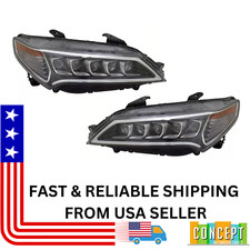For Acura 2015 2016 2017 TLX Base, SH-AWD LED Headlight w/Bulb Left & Right Side