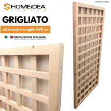 Grigliati in legno maglia quadra 9 x 9 cm - varie misure - di nostra produzione