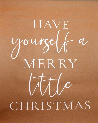 Threshold Have Yourself a Merry Little Christmas Bars Canvas 18 in W x 24 in H - Picture 3 of 5