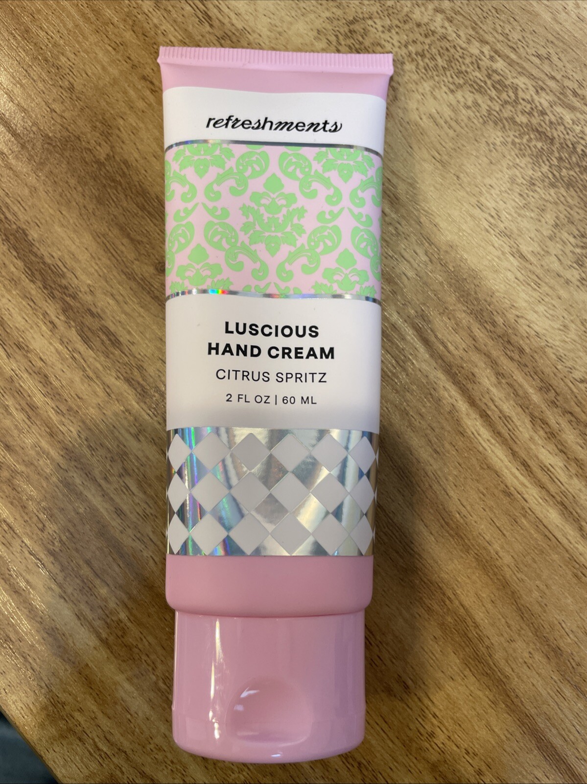 Refreshments Luscious Hand Cream Lotion Citrus Spritz NEW 2 Fl Oz SEALED