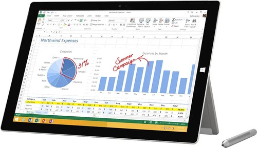 Microsoft Surface Pro 3 128GB Intel Core i5 Tablet MQ2-00001 Windows 10 - VG