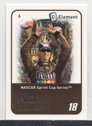 KYLE BUSCH : 2009 - WHEELS ELEMENT  NSCS - CARD No. # 6 - Picture 1 of 2
