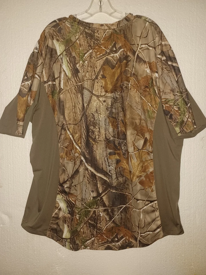 Real Tree 2X Camisa Camuflada Manga Corta Ultra Ligera Foto 3 de 3