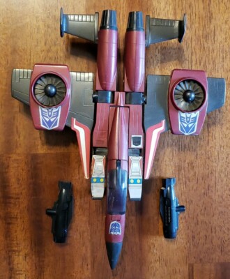 Original TRANSFORMERS G1 Vintage Thrust With landing gear and Missile Launchers