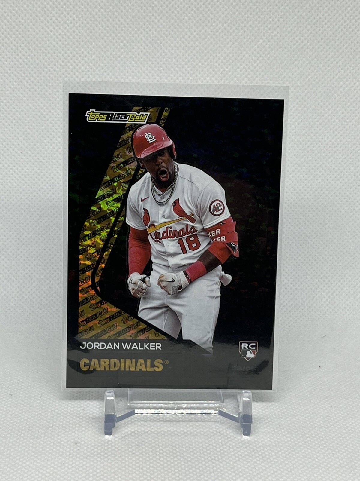 2023 Topps Update JORDAN WALKER RC BLACK GOLD 049/299 #BG-29 St Louis Cardinals