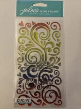 Jolee's Boutique 3-D stickers RAINBOW SWIRLS Theme 81218 Fast Ship!