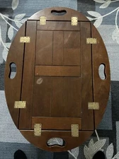 Vintage Bombay Company Butler Tray With Stand Fold Up Side Handles #1