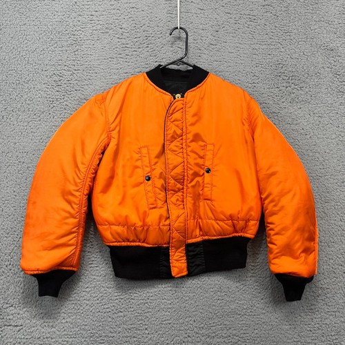 Vintage US Air Force Reversible Flyers Flight Jacket Mens S Bomber Military MA-1 - Picture 3 of 16