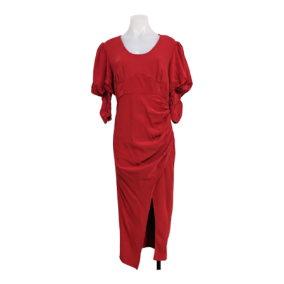chinese dress ladies Self-Portrait - Burgundy Lace Satin Maxi Dress main image 0