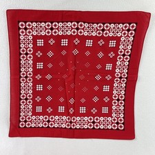Vintage Red Pattern Bandanna