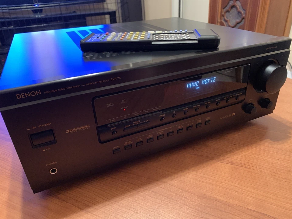 Denon AVR-75 Precision Audio Component AV Surround AM/FM Stereo Receiver - Image 3 of 4