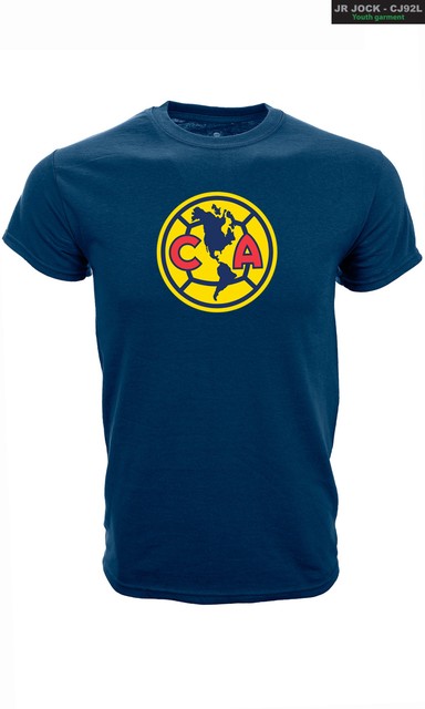CLUB AMERICA YOUTH T-SHIRT TEAM CREST LOGO SIZES SMALL-XL OFFICIALLY