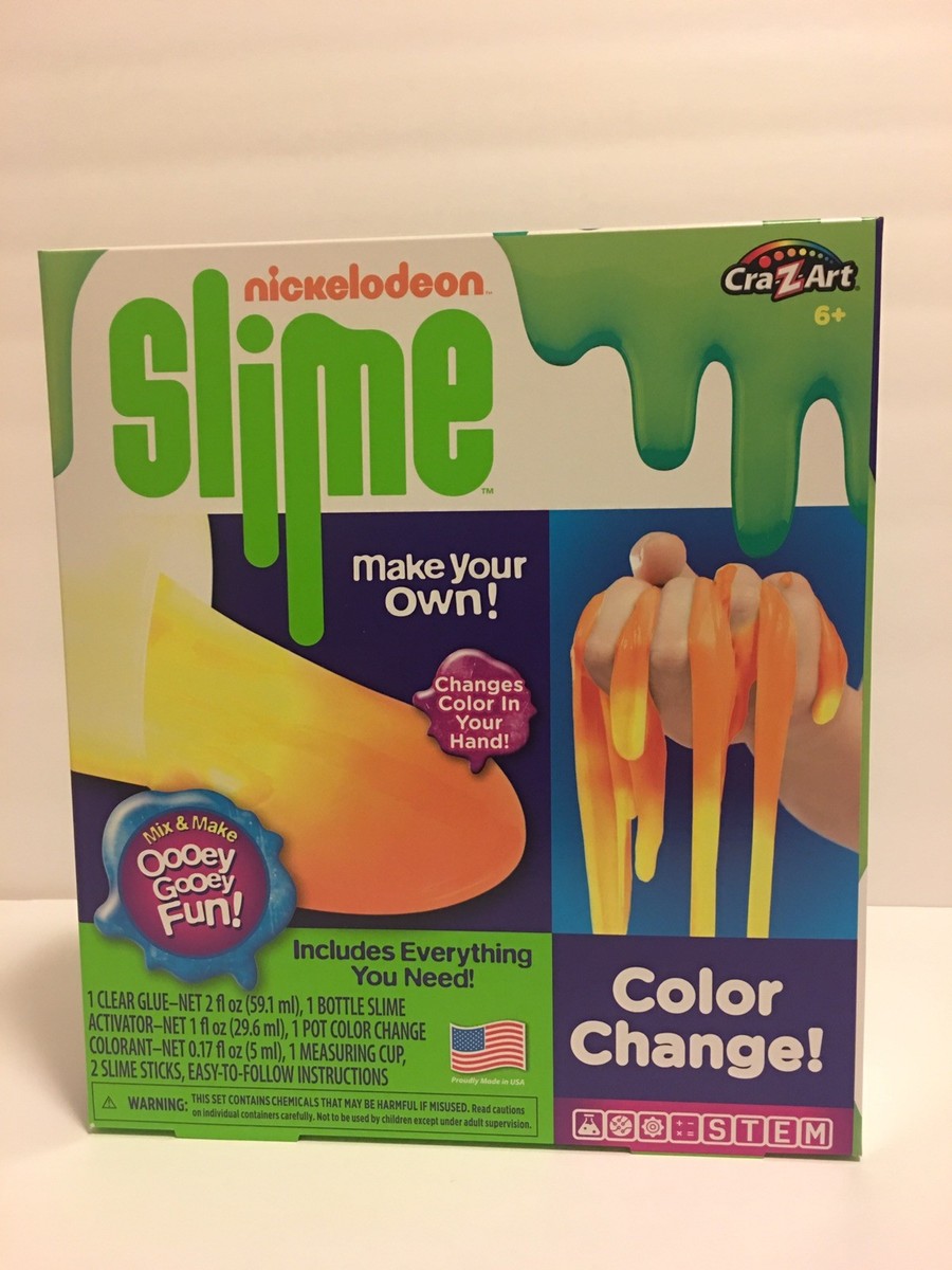 Make Your Own NICKELODEON SLIME Kit Color Change Includes