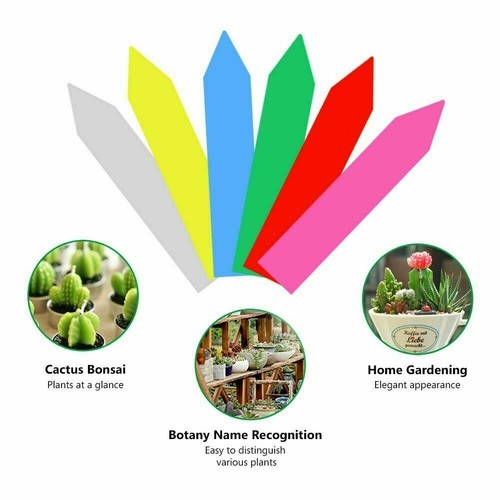 100 X Etichette Plastica Piante Fattorie Parco Fiori Semi Palo Giardino Cartelli Cartellino - Foto 4 di 17