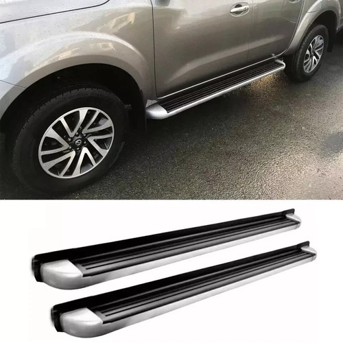 Fit Nissan Navara NP300 D23 pedane laterali alluminio lucido 2016+ - Foto 14 di 14